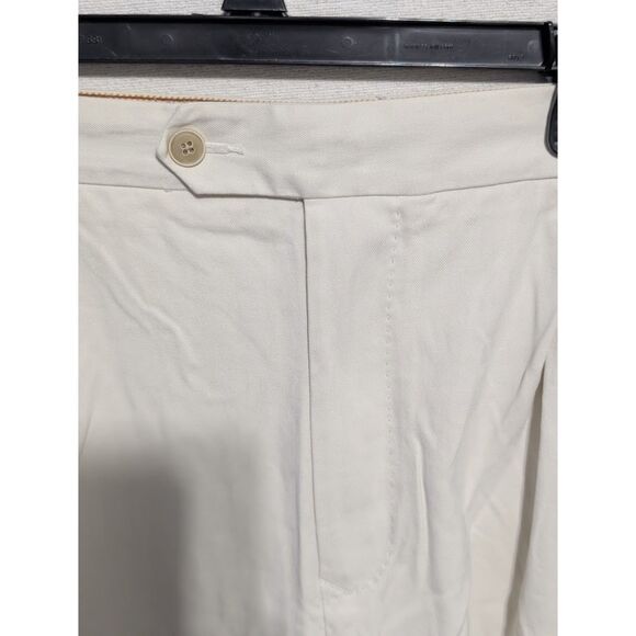 Tommy Bahama Pleated Casual Chino Silk Shorts Cream/Tan Men's Size 40 - Picture 4 of 7